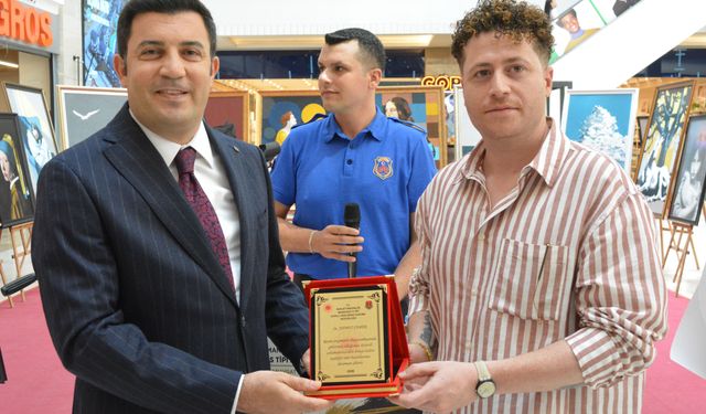 Manavgat'ta hükümlü ve tutuklulardan resim sergisi