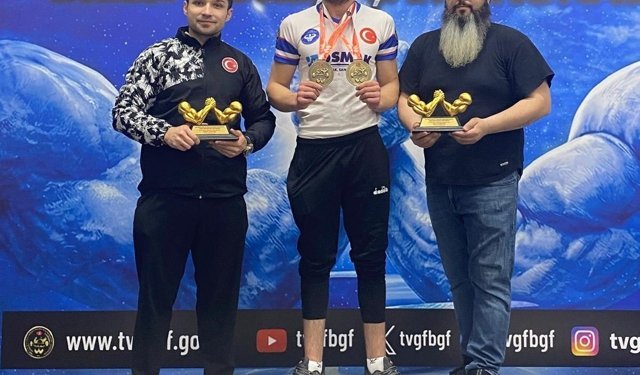 Osmaniyeli sporculardan bilek güreşinde 4 altın madalya