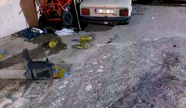 Otomobil depoya çarptı: 1 yaralı