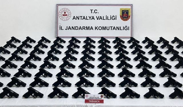 Serik'te ruhsatsız silah operasyonu