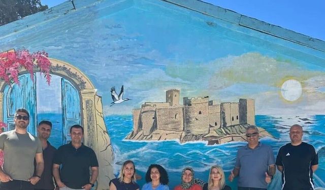 Silifke'nin güzellikleri, okul duvarında hayat buldu