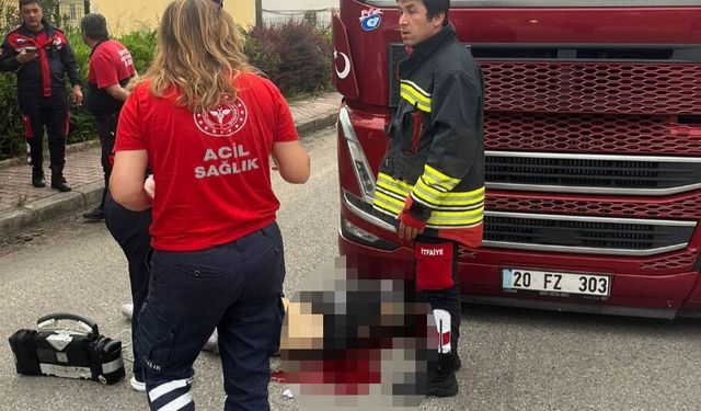 TIR'ın çarptığı motosiklet sürücüsü öldü