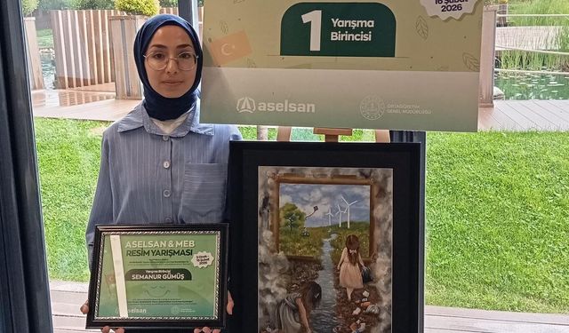 Burdurlu öğrenci Türkiye birincisi oldu