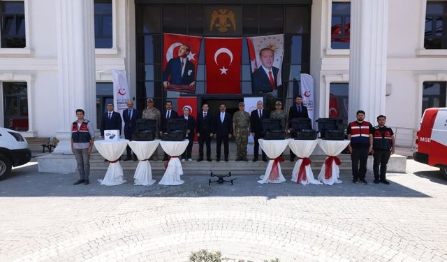 Hatay'da sınır güvenliğine dron desteği