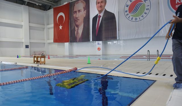 Kepez'in olimpik yüzme havuzunda hijyen ve sağlık önceliği
