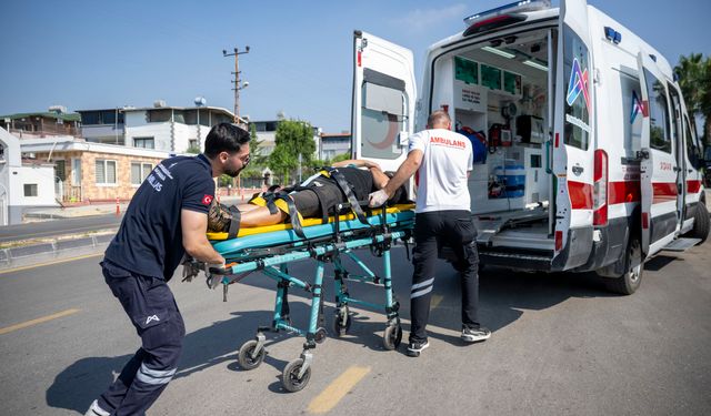 Mersin'de yol trafik güvenliği tatbikatı