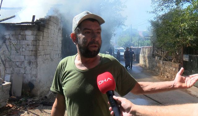 Metruk evin yandığı mahallede yaşayanlar: Burası sonunda komple yanacak