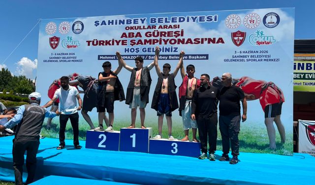 Osmaniyeli aba güreşçileri Türkiye Şampiyonası'ndan 7 madalya ile döndü