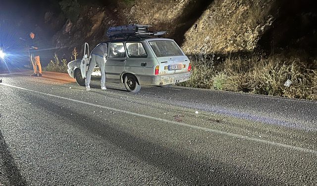 Otomobilin çarptığı kadın yaralandı