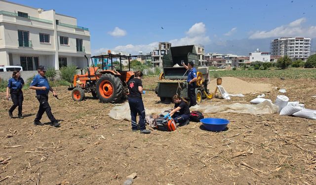 Saman makinasına kapılan Suriyeli işçi hayatını kaybetti