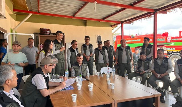 Silifke'de orman yangını tatbikatı