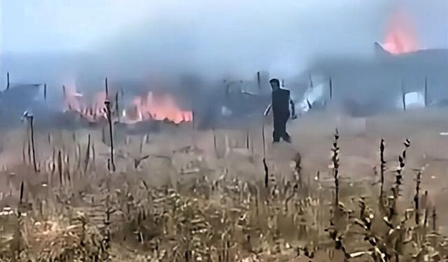 Bahçe'de 2 hektarlık alanda etkili olan yangın söndürüldü