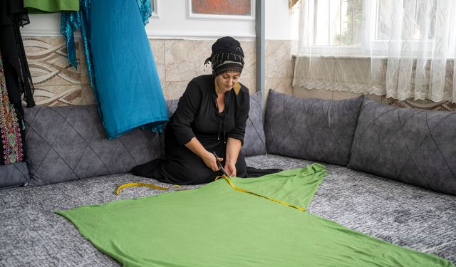 Büyükşehir destekledi, evinde üretime başladı