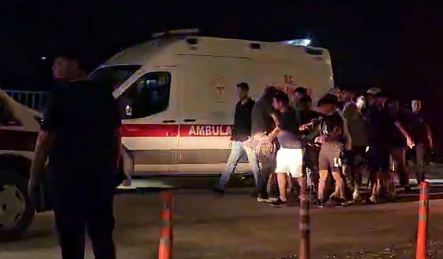 Cip, yapımı süren köprüden düştü: 2 yaralı