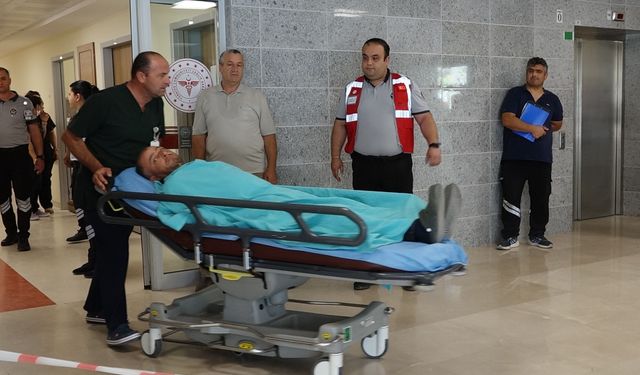 Hastanede gerçeğini aratmayan tatbikat