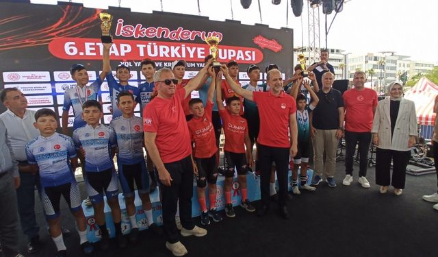 İskenderun'da Türkiye Kupası bisiklet yarışları tamamlandı