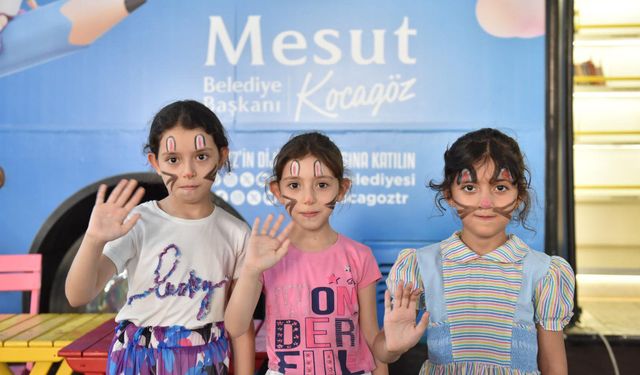 Kepez'de 'Söz Vatandaşta' buluşmalarında çocuklara eğlence dolu gün