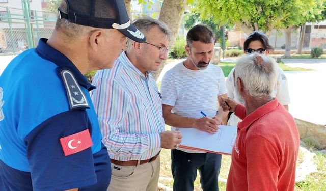 Mersin'de bitkin düşen at kurtarıldı