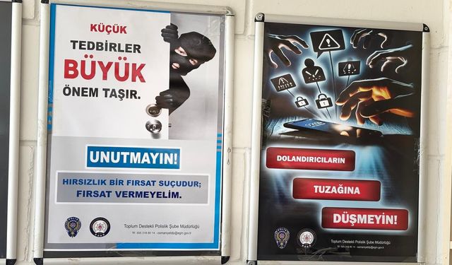 Polisten dolandırıcılık ve hırsızlığa karşı farkındalık çalışması