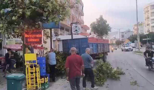 Adana'da traktörden ayrılan römork 2 kişiye çarptı; kaza anı kamerada