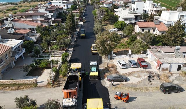 Arsuz'da beton asfalt çalışması tamamlandı
