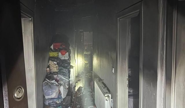 Hatay'da 6 kişinin etkilendiği yangındaki patlamalar kamerada