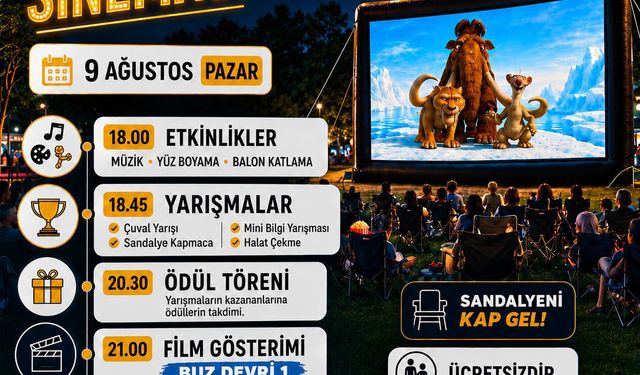 Hayatpark'ta açık hava sineması keyfi