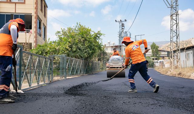 Mersin kırsalında yol çalışmaları sürüyor