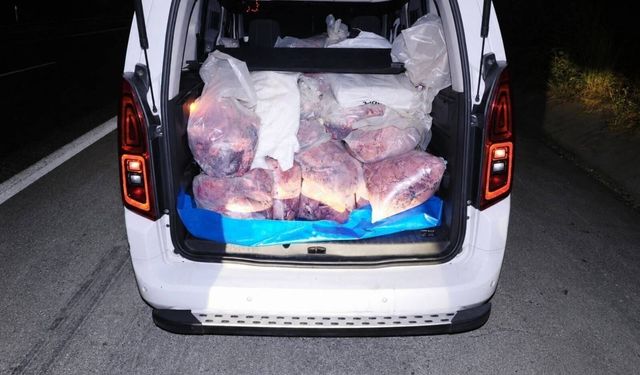 Mersin'de 877 kilogram kaçak sakatat ele geçirildi