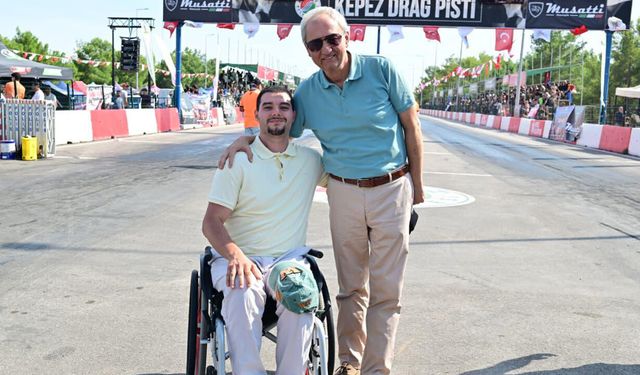 Başkan Kocagöz moto drag heyecanına ortak oldu