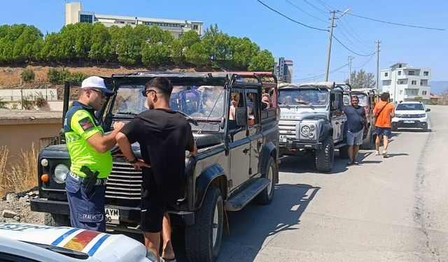 Kurallara uymayan safari araçlarına ceza