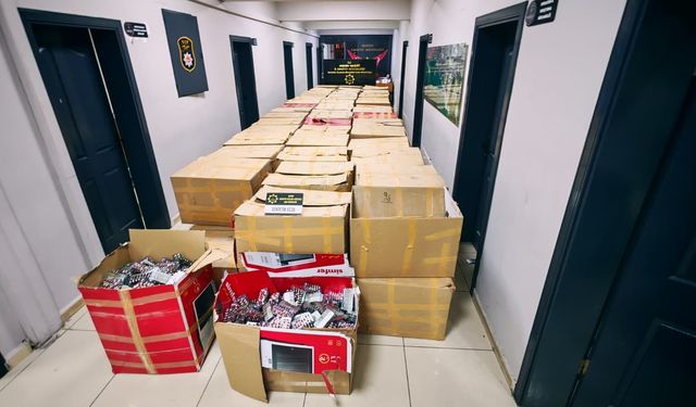 Mersin'de 2,2 milyon adet sentetik ecza ele geçirildi