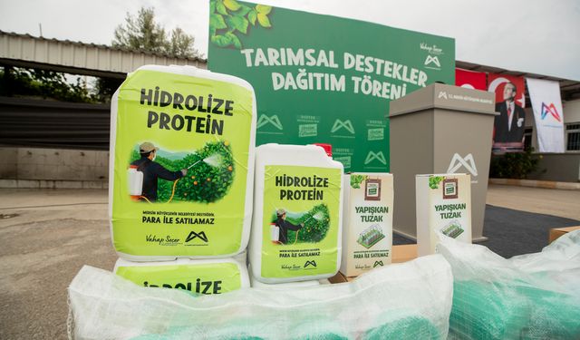 Mersinli üreticilere tarımsal destek