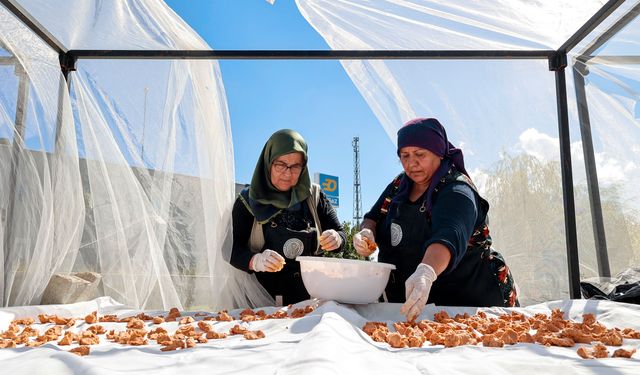 Büyükşehir'in kadın kooperatiflerinde kış hazırlığı