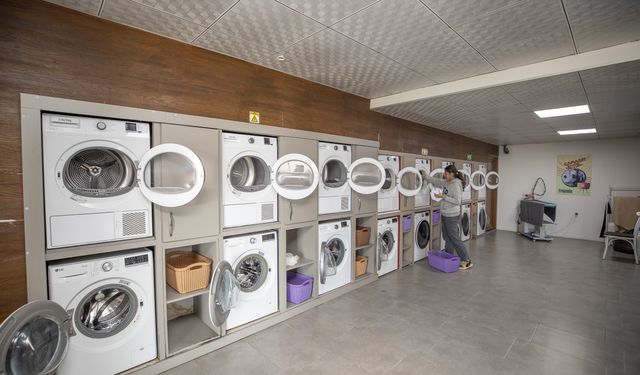 Çamaşır kafe hizmetinden 9 bin 800 öğrenci faydalandı