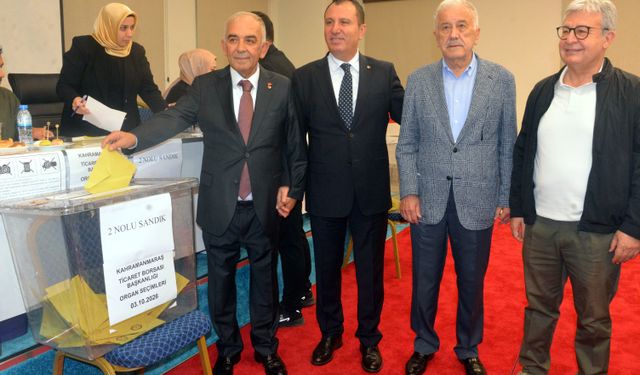 Kahramanmaraş Ticaret Borsası Başkanı Mustafa Narlı, güven tazeledi