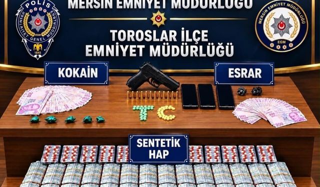 Mersin'de uyuşturucu operasyonu: 4 tutuklama