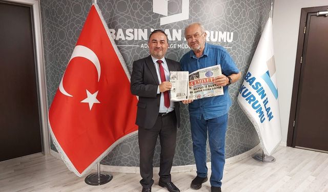 BASIN İLAN KURUMU BÖLGE MÜDÜRÜ DR. ÇETİN ORANLI’DAN GAZETEMİZ YAZARI OĞUZ TOPAÇOĞLU’NA ÖVGÜ