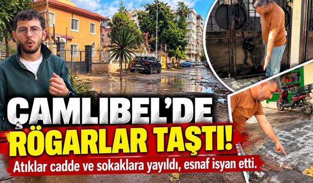 Mersin’de Sağanak Sonrası Çamlıbel’i Rögar Atıkları Bastı