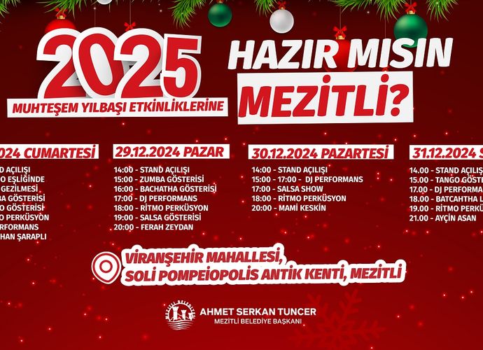 Mezitli Yeni Yıla Coşkuyla Hazırlanıyor!