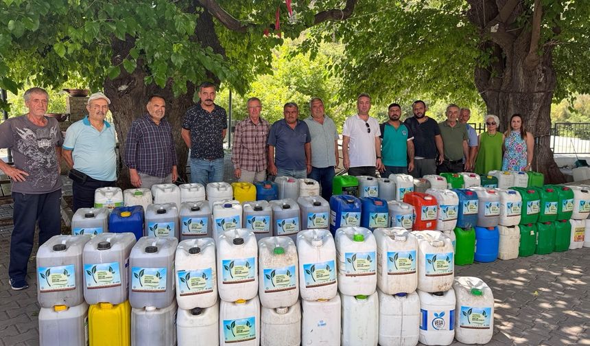 Yenişehir'de Toprağa Can Veren Proje! Çiftçilere 3 Bin Litre Organik Gübre