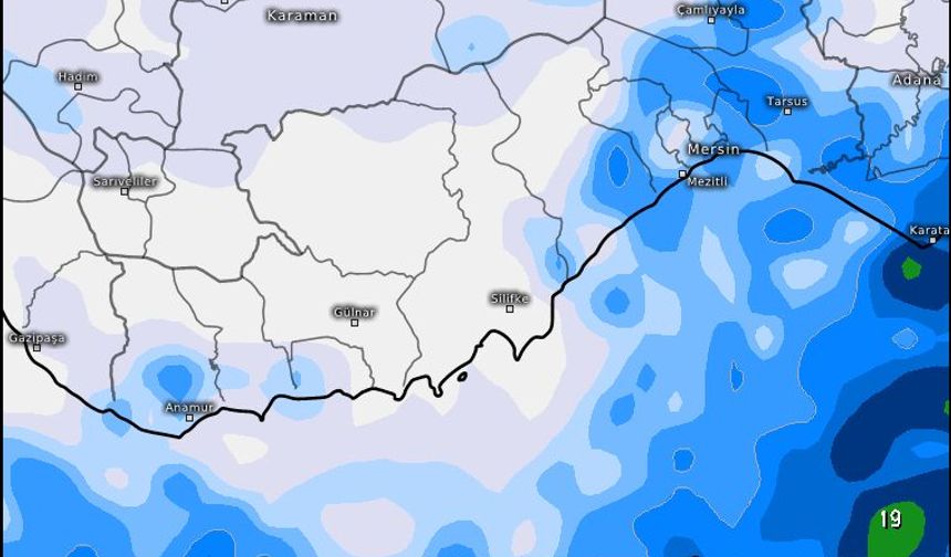 Mersin’de 17 Kasım’da Yaylalarda Yağış Bekleniyor