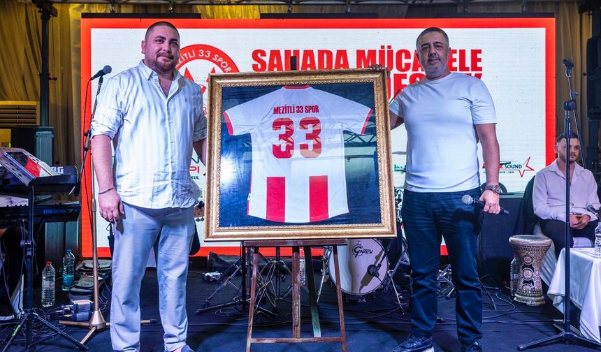 Mezitli 33 Spor’a “Sahada Mücadele, Gecede Destek” Gecesi