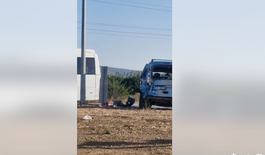 Mersin Silifke’de Minibüs ile Otomobil Çarpıştı: 1 Yaralı