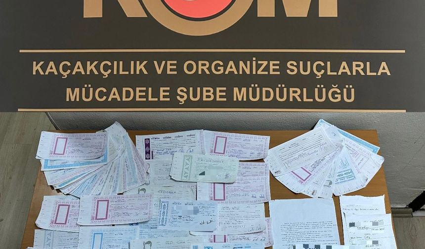 Mersin'de sahte evrakla dolandırıcılık operasyonu; 8 gözaltı