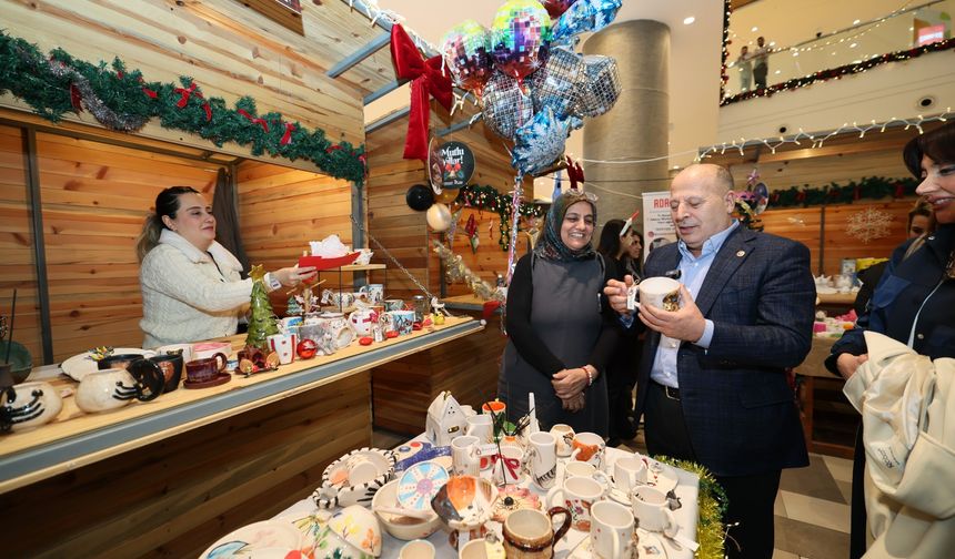 Yüreğir Belediyesi yeni yıl panayırı açıldı