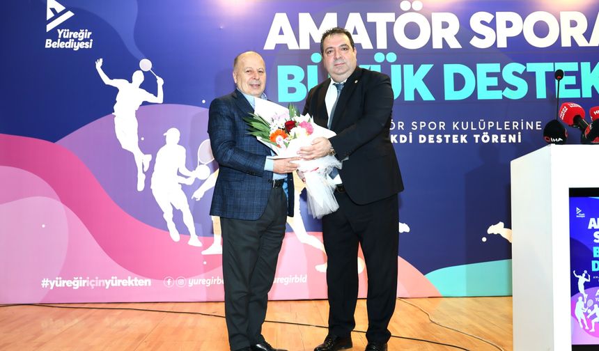 Yüreğir Belediyesi'nden amatör spora 1 milyon lira