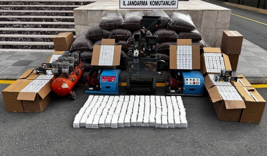 Mersin’de Kaçak Tütün ve Makaron Operasyonu