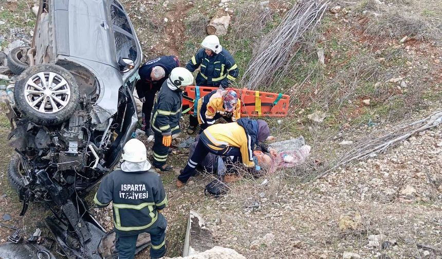 Eğirdir'de kaza: 1 yaralı