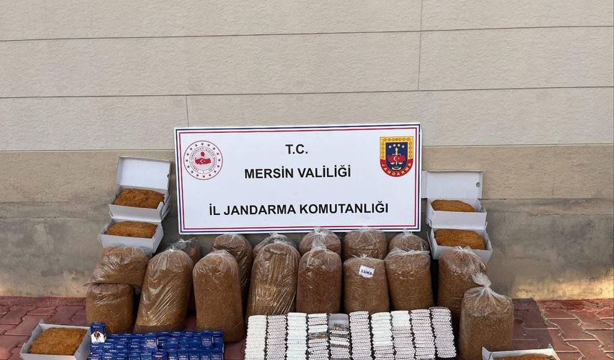 Erdemli'de kaçak sigara operasyonu: 1 gözaltı